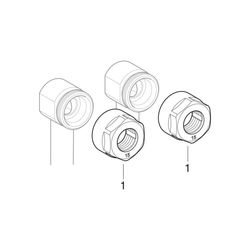 Geberit Mapress C-Stahl Set Anschluss-T-Stücke für Vor/Rücklauf Anschlussverschraubung f... GEBERIT-24047 4025410584663 (Abb. 1)