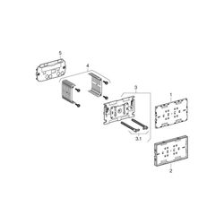 Geberit Omega Abdeckplatte flächenbündig Sonderanfertigung... GEBERIT-115087001 4025416485124 (Abb. 1)