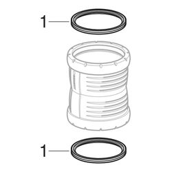 Geberit Silent-Pro Überschiebemuffe Außendurchmesser 75mm... GEBERIT-393317141 4025416473886 (Abb. 1)