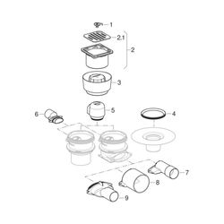 Geberit Flansch für Bodenabläufe 13x13cm, Bodeneinläufe 13x13cm... GEBERIT-388101001 4025416581086 (Abb. 1)