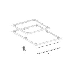 Geberit Installationsrahmen für Setaplano Duschfläche bis 100cm, für 4 Füße, Breite ... GEBERIT-154492001 4025410771032 (Abb. 1)