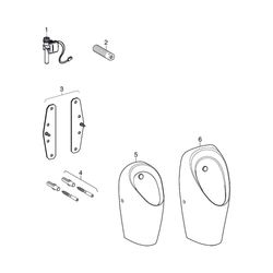 Geberit Renovierungsset für Urinalsteuerung elektronisch, Abdeckplatte 13x13cm, für ... GEBERIT-115915001 4025416695738 (Abb. 1)