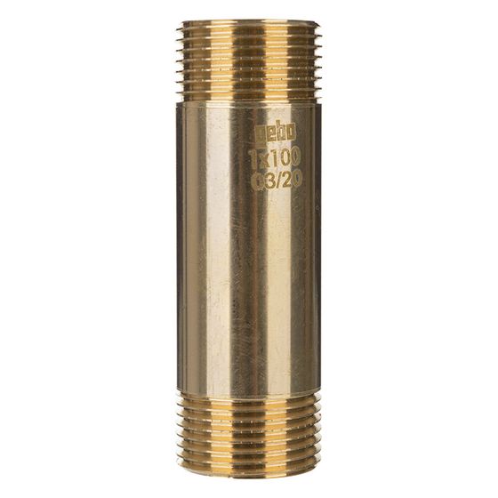 Gebo Gold Rohrdoppelnippel, GOR, 1