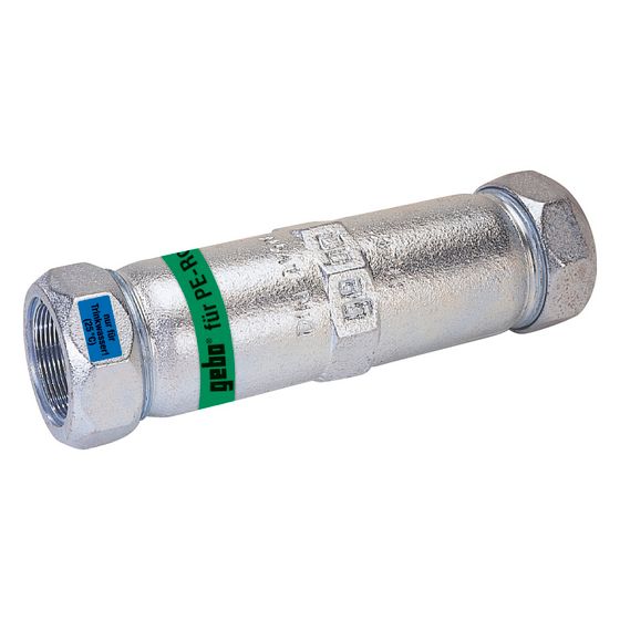 Gebo Original Temperguss-Klemmverbinder 156 Typ OL, 63 x 63mm, Grau, für PE-Rohr Trinkwasser bis 25 Grad