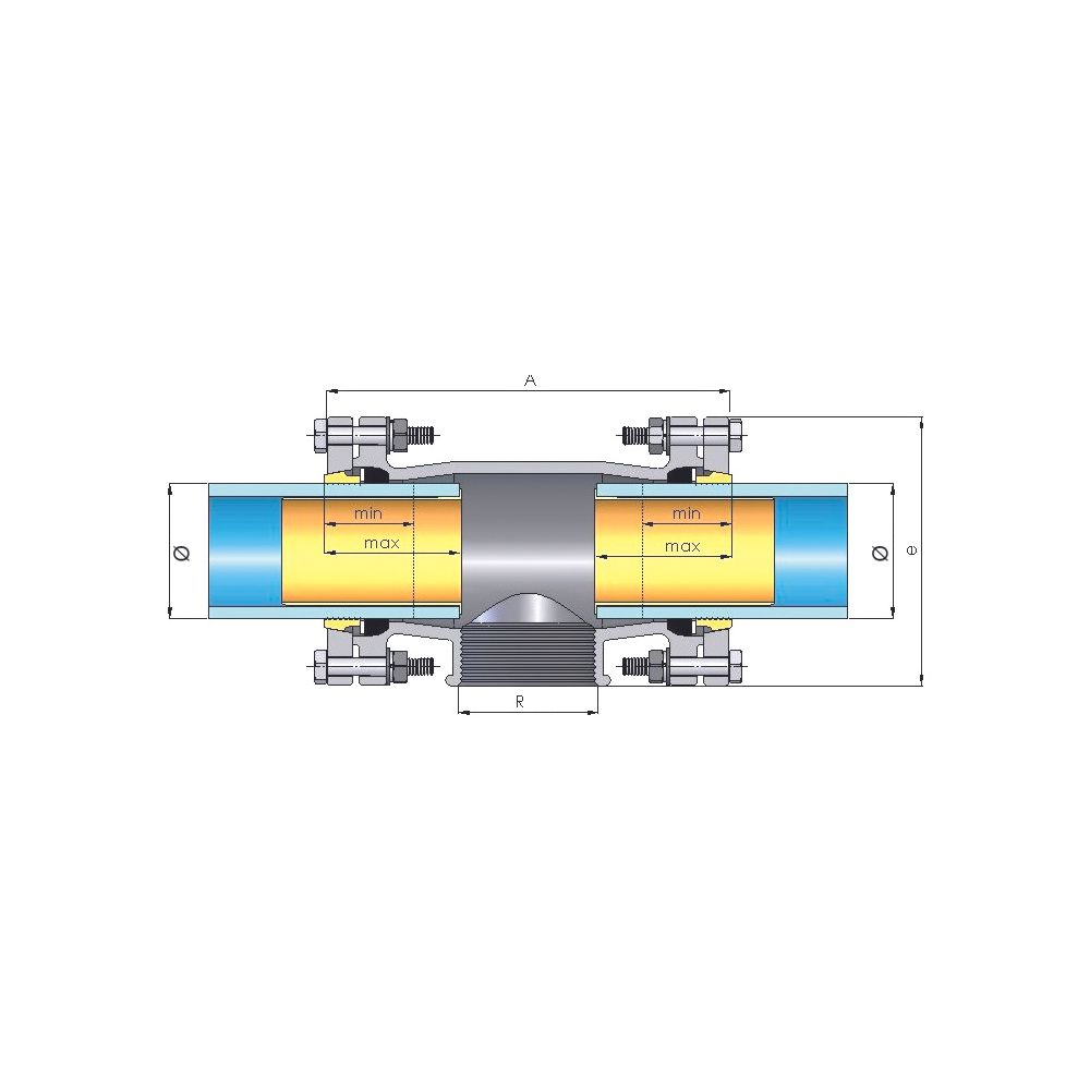 Gebo Original Temperguss-Klemmverbinder 220 Typ TF, 2 1/2" x 75mm, Grau, für PE-Ro... GEBO-03.220.04.0775 4019576004479 (Abb. 2)