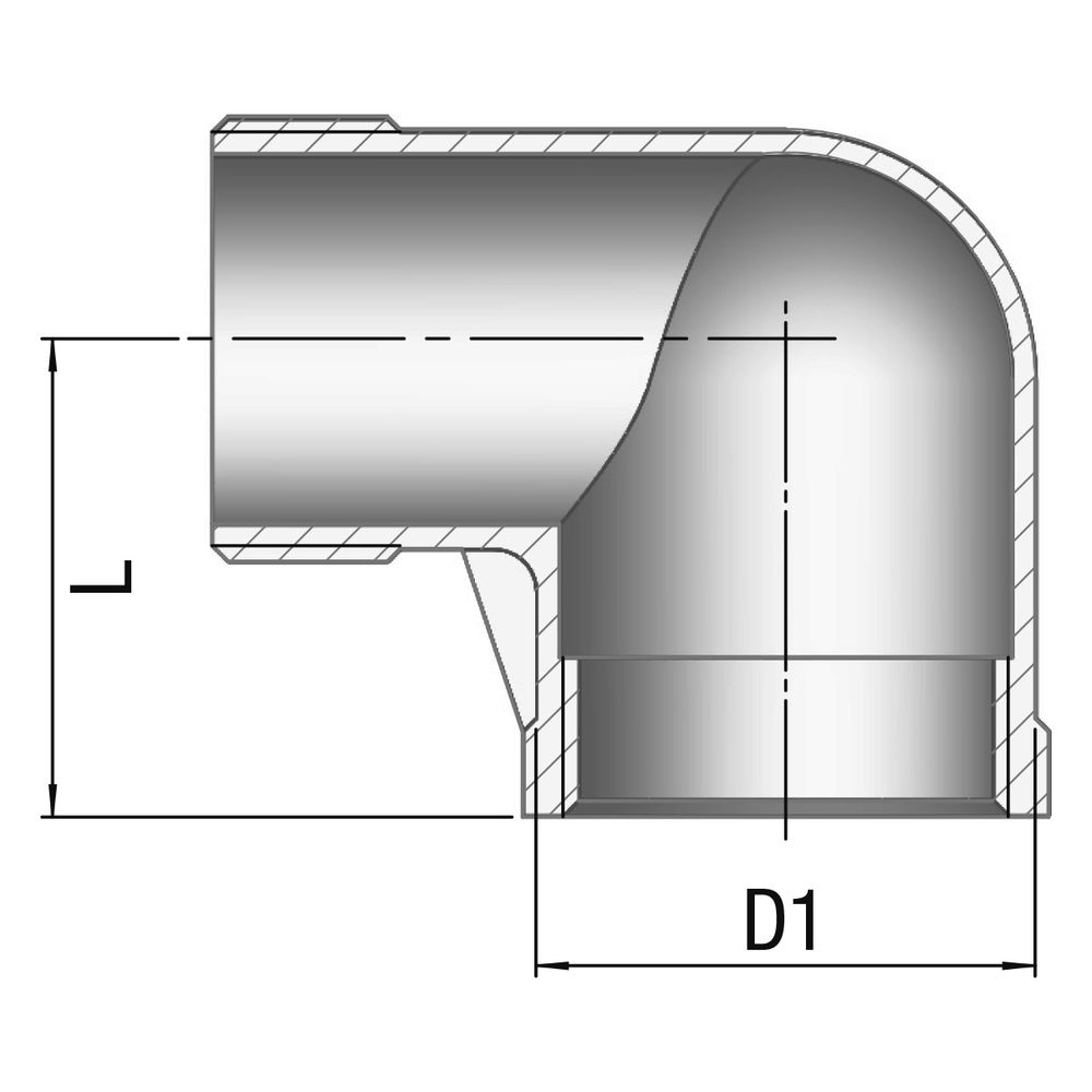 Gebo G316 Winkel 90 Grad G3F, 3", A/I, Edelstahl 1.4404, Grau... GEBO-6092-300 4019576115014 (Abb. 2)