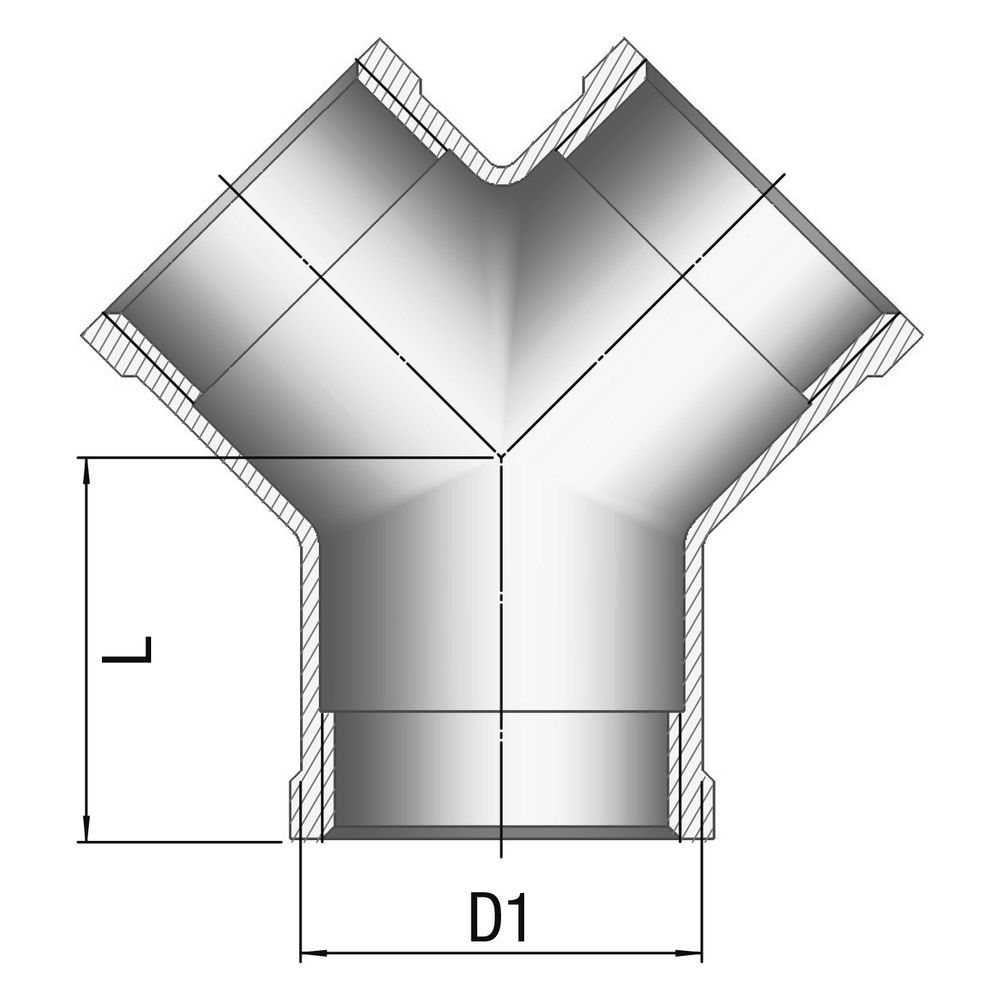 Gebo G316 Y-Verteiler G3F, 1/4", I/I/I, Edelstahl 1.4404, Grau, 6220-014... GEBO-6220-014 4019576115120 (Abb. 2)