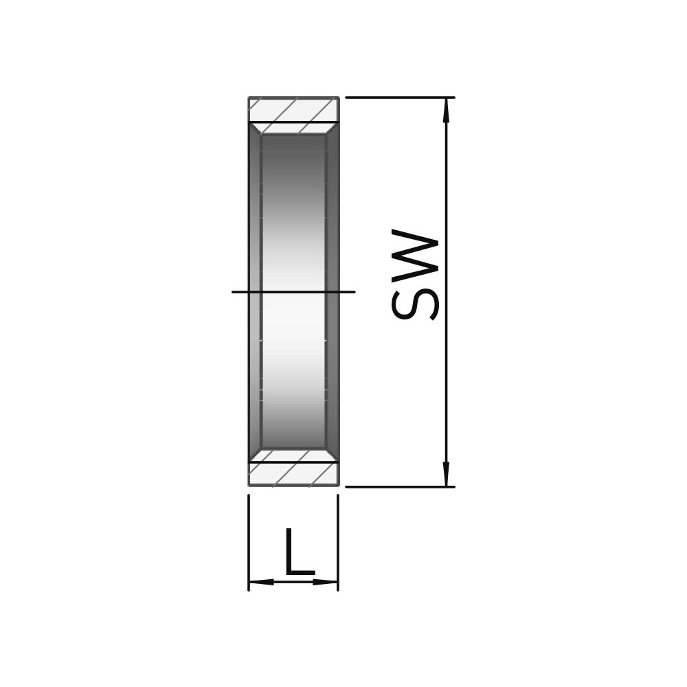 Gebo G316 Gegenmutter G3F, 1 1/4", Stahl, Edelstahl, 6310-114... GEBO-6310-114 4019576118008 (Abb. 2)