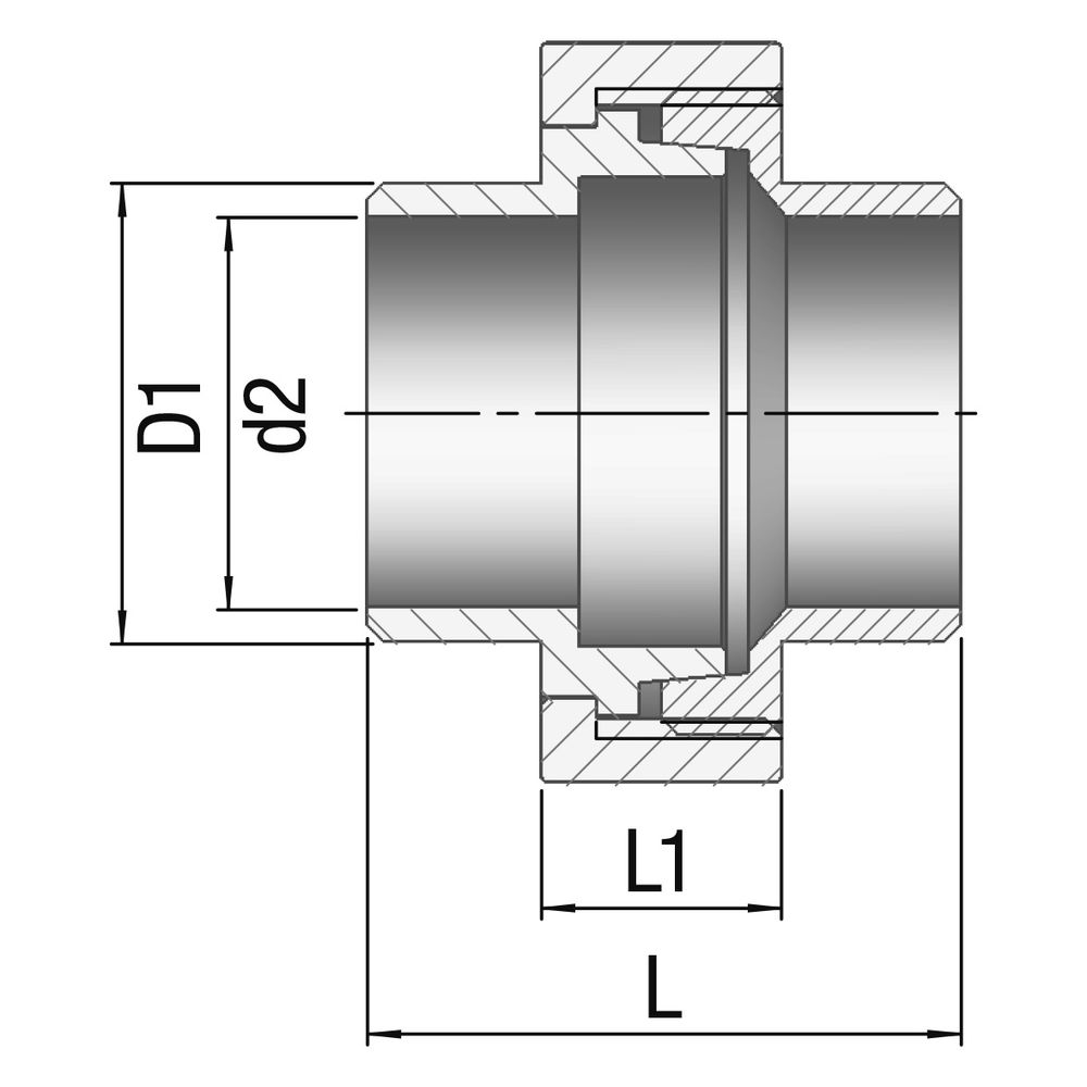 Gebo G316 Verschraubung G3F konisch dichtend, 1", 10,5 bar, Schweißende, Edelstahl 1.440... GEBO-6342-100 4019576118886 (Abb. 2)