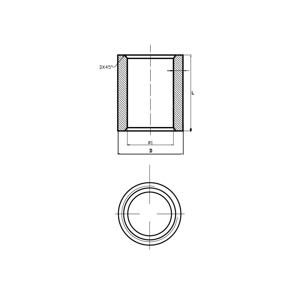 Gebo Nipple Stahlmuffe 73S, Schwarz, 1/2" x 100mm, Stahl, 73.003.04.100S... GEBO-73.003.04.100S 4019576099246 (Abb. 2)