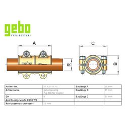 Gebo Messing Dichtschelle Serie 620 Typ MD, Messing, 10mm, für Kupferrohr... GEBO-04.620.60.10 4019576021797 (Abb. 1)