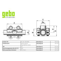 Gebo Original Anbohrschelle Serie 261 Typ ANB, 3/8" x 3/8", 17,2mm, Grau, für Stah... GEBO-01.261.28.0000 4019576048305 (Abb. 1)