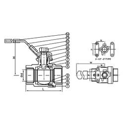 Gebo G316 Kugelhahn G3K 604 2-teilig, PN 63, G 1", Edelstahl, 604-100... GEBO-604-100 4019576119371 (Abb. 1)