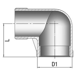 Gebo G316 Winkel 90 Grad G3F, 3", A/I, Edelstahl 1.4404, Grau... GEBO-6092-300 4019576115014 (Abb. 1)