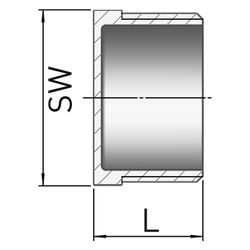 Gebo G316 Stopfen, G3F 2", Sechskant, Edelstahl 1.4404, Grau, 6290-200... GEBO-6290-200 4019576117780 (Abb. 1)