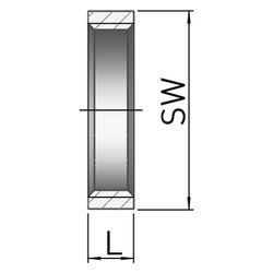 Gebo G316 Gegenmutter G3F, 1 1/4", Stahl, Edelstahl, 6310-114... GEBO-6310-114 4019576118008 (Abb. 1)
