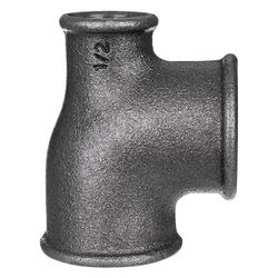 Gebo Fittings T-Stück 2JS 2 1/2" x 2" x 2 1/2", Temperguss, Schwarz... GEBO-130-48S 4019576066101 (Abb. 1)