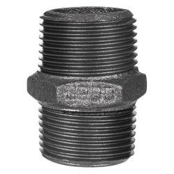 Gebo Fittings Doppelnippel Regular gerade 1 1/2", A/A-R-L, Temperguss, Schwarz... GEBO-281-8S 4019576068709 (Abb. 1)
