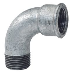 Gebo Fittings Gewindefitting Kurzer Bogen 90 2JG 1A, 1 1/4", Temperguss, verzinkt... GEBO-1A-7G 4019576080275 (Abb. 1)