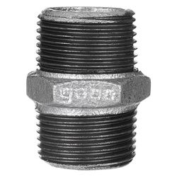 Gebo Fittings Doppelnippel Regular gerade 1 1/2", A/A-R-L, Temperguss, Schwarz... GEBO-281-8S 4019576068709 (Abb. 1)