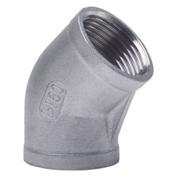 Gebo G316 Winkel 45 Grad G3F, 1", I/I, Edelstahl 1.4404, Grau, 6120-100... GEBO-6120-100 4019576115571 (Abb. 1)