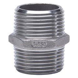 Gebo G316 Sechskant-Doppelnippel G3F, 3", A/A, Edelstahl 1.4404, Grau... GEBO-6280-300 4019576117568 (Abb. 1)