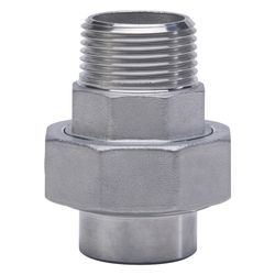 Gebo G316 Verschraubung G3F flachdichtend, 1 1/4", A/Schweißende, Edelstahl 1.4404, Grau... GEBO-6333-114 4019576118442 (Abb. 1)