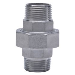 Gebo G316 Verschraubung G3F flachdichtend, 1/2", A/A, Edelstahl 1.4404, Grau... GEBO-6335-012 4019576118565 (Abb. 1)