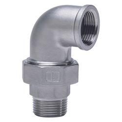 Gebo G316 Winkelverschraubung 90 Grad G3F, flachdichtend, 3/4", A/I, Edelstahl 1.4404, G... GEBO-6097-034 4019576115397 (Abb. 1)