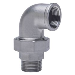 Gebo G316 Winkelverschraubung 90 Grad G3F, konisch dichtend, 3/8", A/I, Edelstahl 1.4404... GEBO-6098-038 4019576115458 (Abb. 1)
