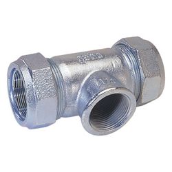 Gebo Original Temperguss-Klemmverbinder 150 Typ T, 1/2", Grau, für Stahlrohr... GEBO-01.150.04.01 4019576000327 (Abb. 1)
