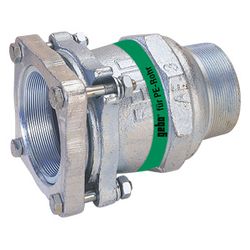Gebo Original Temperguss-Klemmverbinder 220 Typ AF, 4" x 110mm, Messing, für PE-R... GEBO-03.220.00.09110 4019576004370 (Abb. 1)