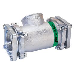 Gebo Original Temperguss-Klemmverbinder 220 Typ TF, 2 1/2" x 75mm, Grau, für PE-Ro... GEBO-03.220.04.0775 4019576004479 (Abb. 1)