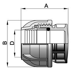 Gebo Plast Kunststoff-Endkappe P13 Typ PEK 110mm, PP, Schwarz, 1307110... GEBO-1307110 8023058029092 (Abb. 1)