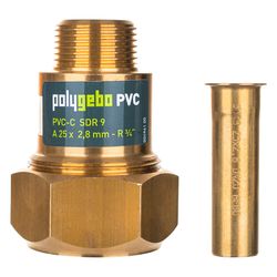 Gebo Polygebo Messing-Klemmverbinder 331 MAP 16x1,8/2,0mm 1/2", Messing, PVC-C... GEBO-16331000116 4019576144830 (Abb. 1)