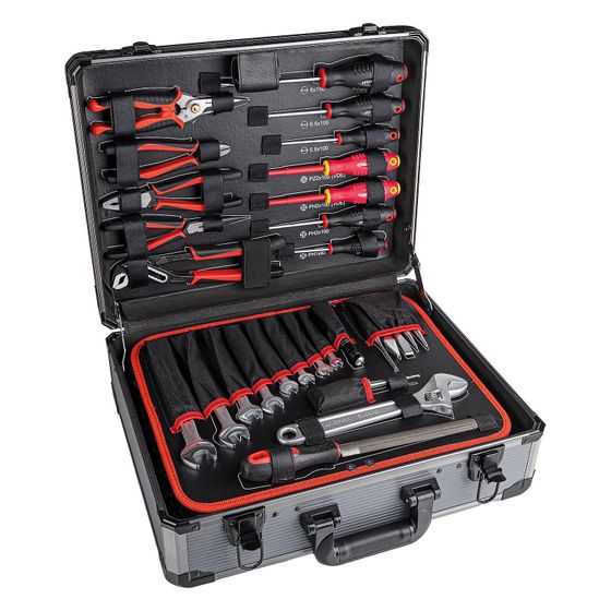 Gedore Red Werkzeugkoffer ALLROUND, 138-teilig, 455x157x355mm, Aluminium, R46007138