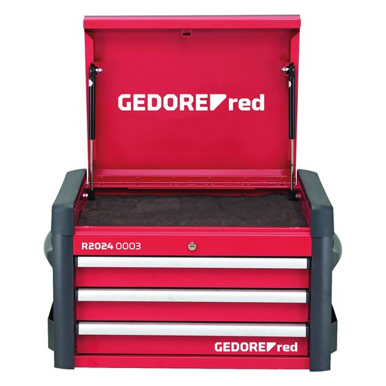 Gedore Red Werkzeugtruhe, 724x446x470mm, 105kg Nutzlast, mit Schloss