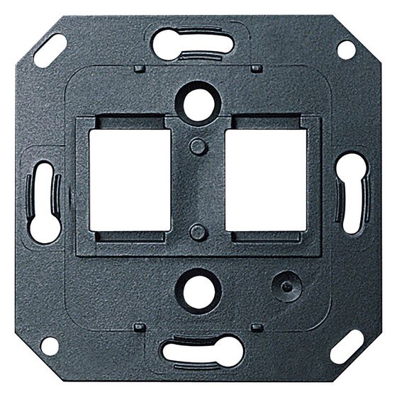 Gira Tragring Modular Jack, 2-fach, für Schraubbefestigung, 019100