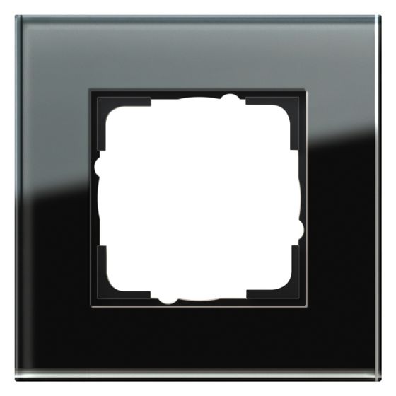 Gira Abdeckrahmen Esprit, 1-fach, Glas Schwarz, 021105