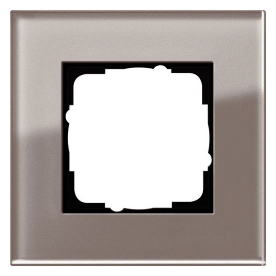 Gira Abdeckrahmen Esprit, 1-fach, Glas, Umbra, 0211122