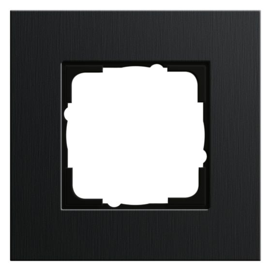 Gira Abdeckrahmen Esprit, 1-fach, Aluminium Schwarz eloxiert, 0211126