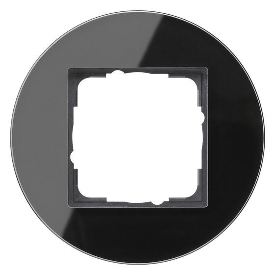 Gira Abdeckrahmen Studio G, 1-fach, Schwarz, 0211135