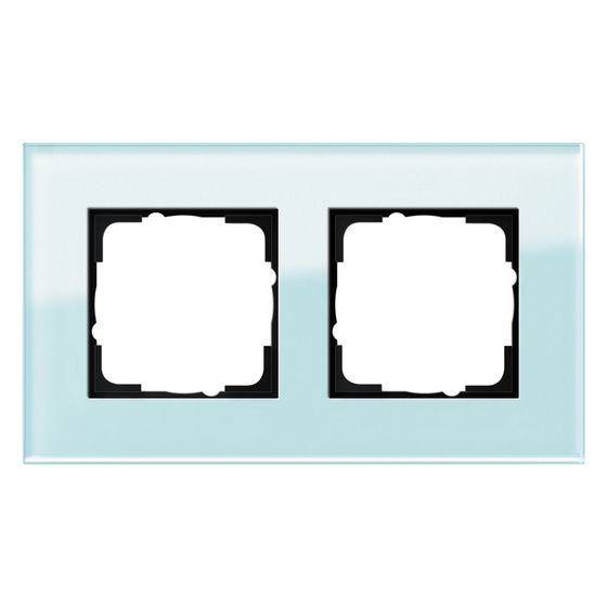 Gira Abdeckrahmen Esprit, 2-fach, Glas, Mint, 021218