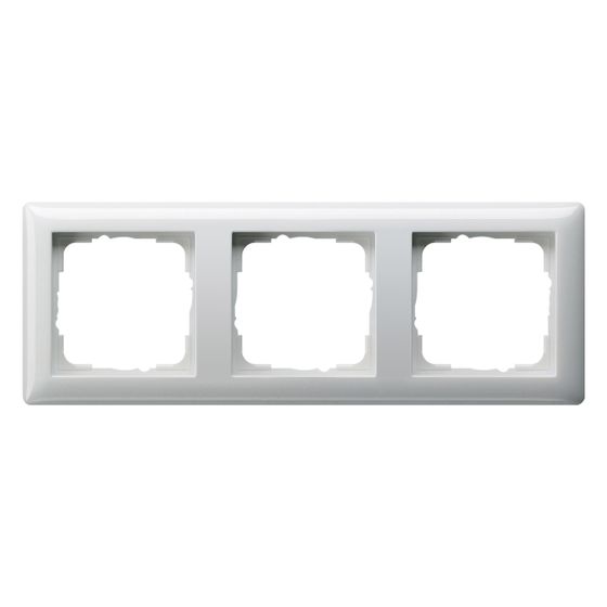 Gira Abdeckrahmen Standard 55 3-fach, Thermoplast, Reinweiß glänzend, 021303