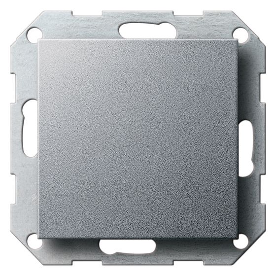 Gira Blindabdeckung System 55, mit Tragring, Alu, 026826