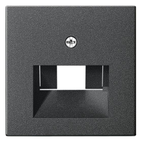 Gira Zentralplatte System 55, 50x50mm, Anthrazit, 027028
