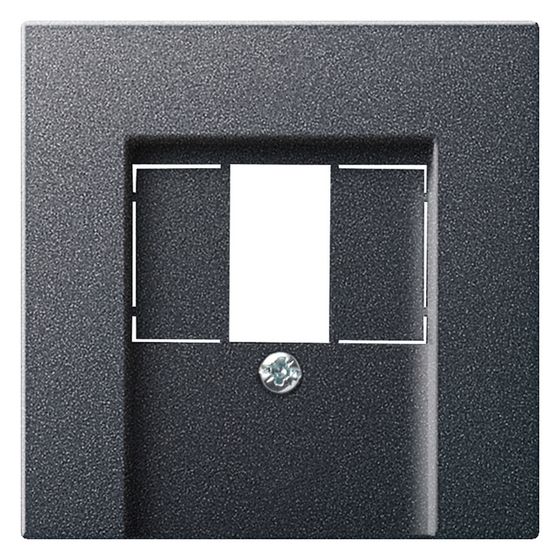 Gira Abdeckung für TAE- und USB-Anschluss System 55, Anthrazit, 027628