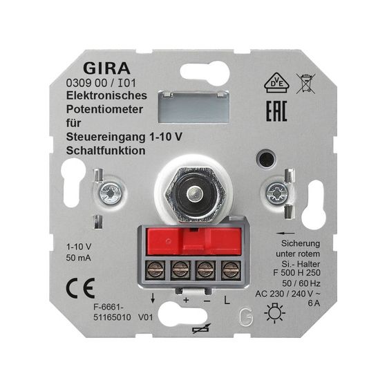 Gira Potentiometer 030900, 1-10V, mit Schaltfunktion