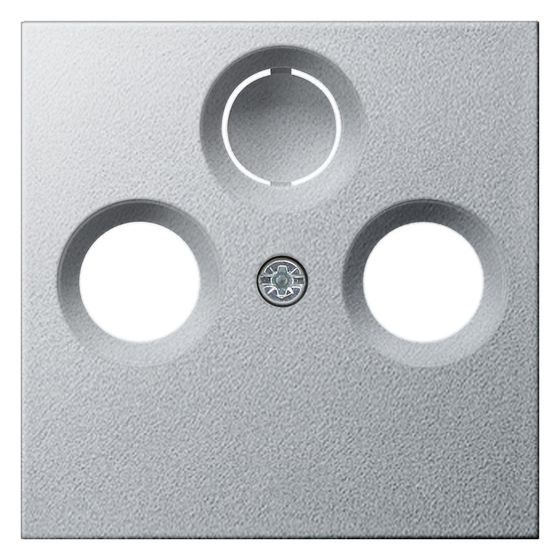 Gira Abdeckung für Koaxial-Antennensteckdose System 55, Alu, 086926