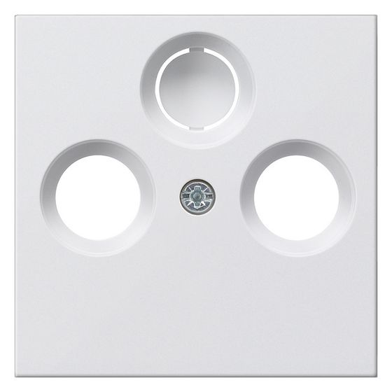 Gira Abdeckung für Koaxial-Antennensteckdose System 55, Reinweiß seidenmatt, 086927